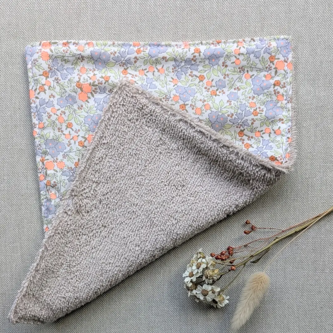 Essuie-tout lavable en tissu fabriqué artisanalement
