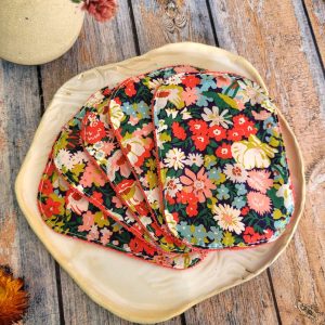lot lingettes liberty fleurs