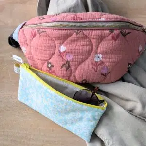 Pochette en tissu pour protéger les lunettes de soleil