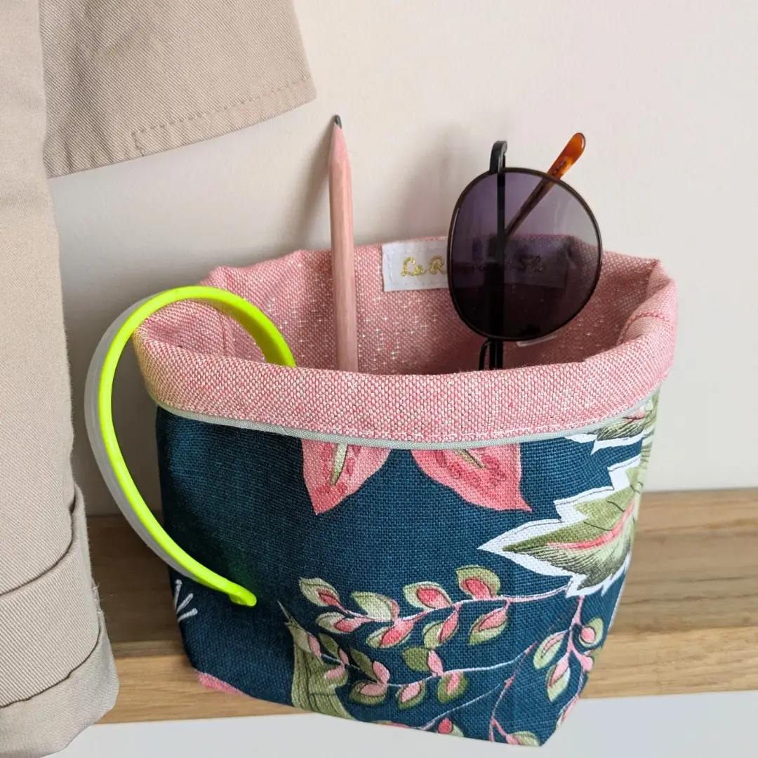 Vide-poche en tissu artisanal pour ranger les petits objets du quotidien